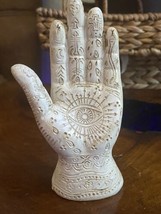 White Psychic Fortune Palm Palmistry Hand Divination Chiromancy 5” Magic Ouija - £14.17 GBP