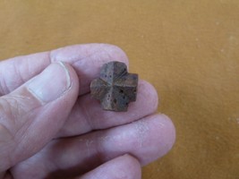 (CR593-108) 5/8&quot; Fairy Stone CHRISTIAN CROSS oiled Staurolite Crystal MA... - $16.99