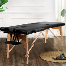 Spa Salon Portable Massage Table Adjustable Facial Bed Tattoo 84&quot;L w/ Carry Case - £192.60 GBP