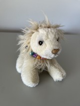 PLUSH LION WITH MULTICOLOUR NECKLACE - £6.94 GBP