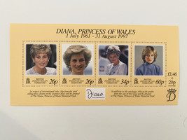 Diana Princess of Wales commemorative stamp set - £19.64 GBP