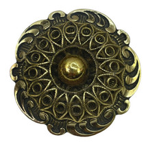 Vintage West Germany Gold-Tone Scarf Clip Round Filigree Detail 1-1/2&quot; d... - £28.31 GBP