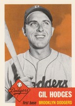 1991 Topps 1953 Archives #296 Gil Hodges Brooklyn Dodgers - £1.57 GBP