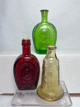 Wheaton NJ Mini Bottle Lot Of Three Horeshoe Liberty Bell And Benjamin F... - $29.95