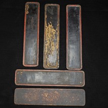 Qing Chinese Scholars Lacquer Tablets 19th Century - £114.12 GBP