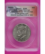 2009 D SP 69 Satin Finish John Kennedy Clad Half Dollar ANACS Certified ... - $68.37 CAD