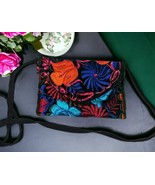 Vintage Floral Embroidered Slim Envelope Crossbody Purse Colorful Bright... - €17,01 EUR