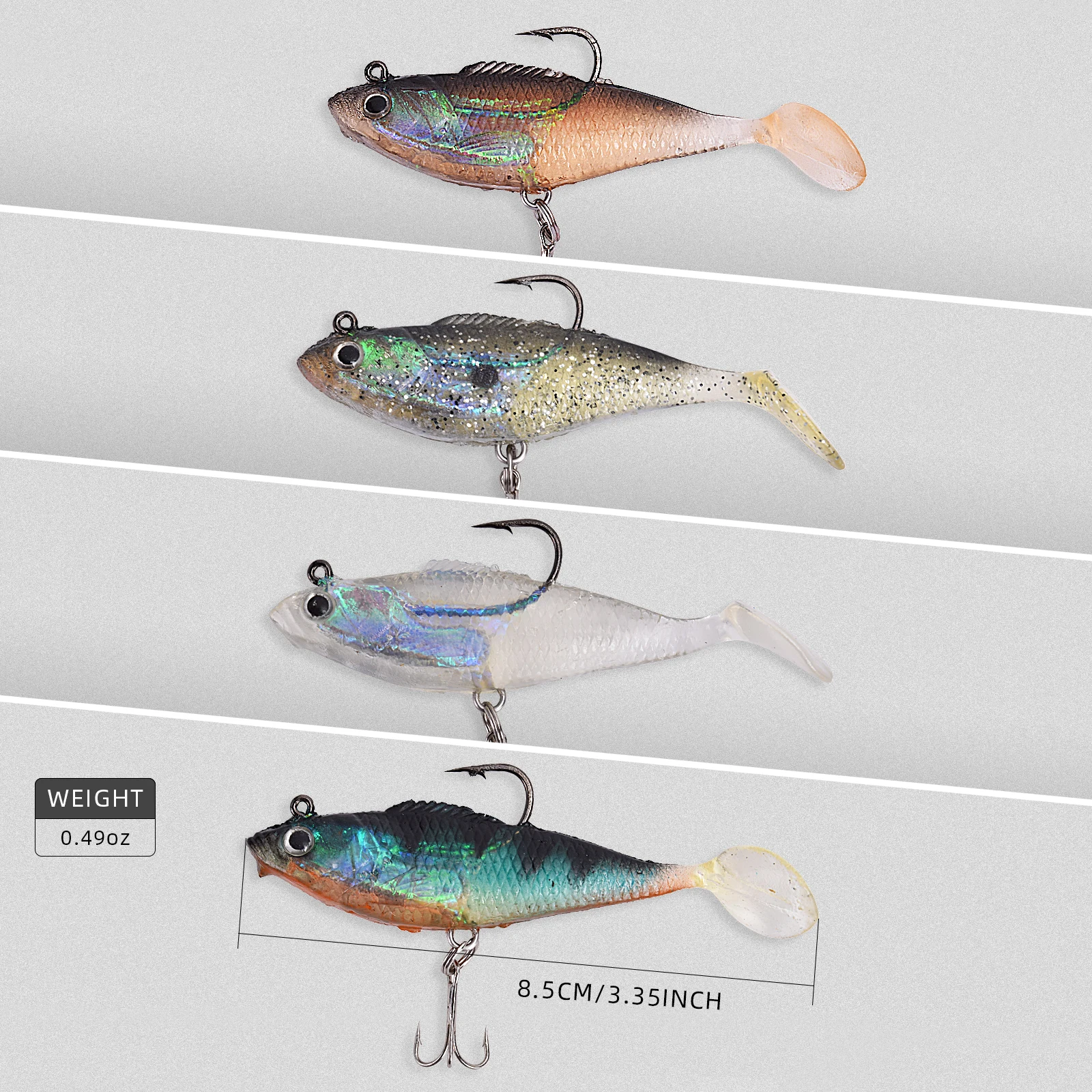 Ing lures soft bait wobblers fishing soft lures silicone artificial 3d simulation baits thumb200