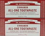 Dr Bronner&#39;s Cinnamon Organic All-One Toothpaste 5 Oz. Each 2 Pack  - £19.57 GBP