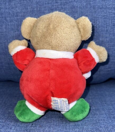 Primary image for Plush Baby’s First Christmas Teddy Bear Rattle Carters Child of Mine 6" Lovey