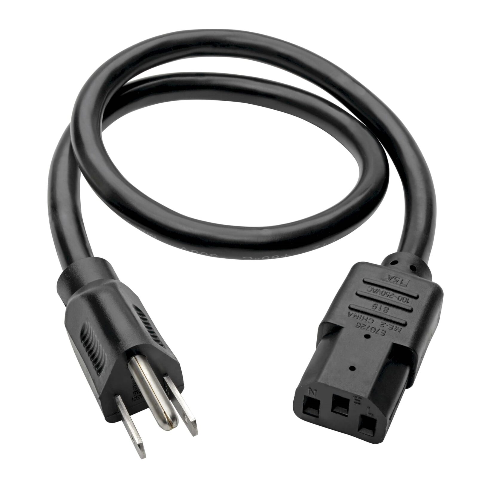 Tripp Lite P007-006 Heavy Duty Computer Power Cord, 15A, 14AWG (NEMA 5-15P to IE Item image 7