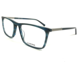 Claiborne Eyeglasses Frames CB321 PJP Clear Blue Horn Silver Square 54-1... - $46.44