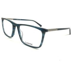 Claiborne Eyeglasses Frames CB321 PJP Clear Blue Horn Silver Square 54-1... - $46.44