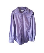 Calvin Klein Slim Fit Stretch Men&#39;s Long Sleeve Purple Dress Shirt - £9.94 GBP