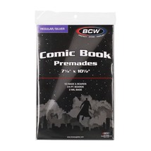 4 packs of 50 (200) BCW 7 ⅛&quot; x 10 ½&quot; Premade Silver Age Comic Book Bags ... - £56.78 GBP