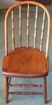 Vintage Solid Wood Bow Back Splinle Splat Side Chair - VINTAGE CHAIR - N... - $148.49