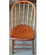 Vintage Solid Wood Bow Back Splinle Splat Side Chair - VINTAGE CHAIR - N... - $205.46 CAD