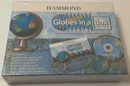 Globes in a Box Hammond World Atlas Geography Maps Educational History New - $12.23