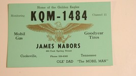 Vintage CB Ham Radio Card KQM 1484 Cookeville  Tennessee  - £3.86 GBP