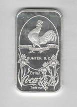 Coca-Cola Bottling Company Sumter South Carolin  75 Years 999 Silver Coin Ingot - $98.01