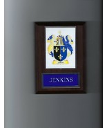 JENKINS COAT OF ARMS PLAQUE FAMILY CREST GENEALOGY ASK FOR YOUR NAME - £3.10 GBP