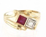Cubic zirconia Unisex Fashion Ring 14kt Yellow Gold 320055 - $439.00