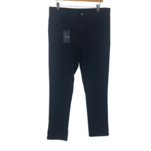 NWT Mens Size 34 34x32 Hart Schaffner Marx Navy Blue Five-Pocket Slim Leg Pants - £30.83 GBP