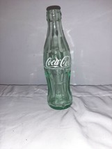 Vintage Green Glass Embossed Coca-Cola Bottle, 6 1/2 Oz Contour Nashville TN  - £6.38 GBP