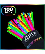 Glow Sticks 8&quot; Bulk 100Ct Variety, Glow in the Dark for Neon Theme Party - €20,02 EUR