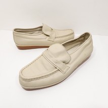 Florsheim Men&#39;s White Leather Slip On Shoes Size 9.5 M - $461.69 MXN