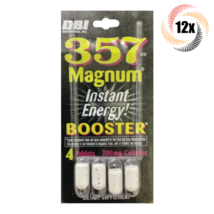 12x Packets 357 Magnum Caffeine Instant Energy Booster 200mg | 4 Tablets... - $29.48