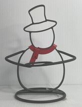Yankee Candle Snowman Votive Holder Wrought Iron - $9.85