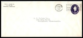 1952 US Cover - W. L. Walker Co, Bloomfield, Connecticut / Springfield, MA G13 - £1.57 GBP