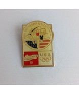 Vintage United States Gymnastics Federation USA Olympics Coca-Cola Lapel... - $16.85 CAD
