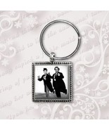 Laurel and Hardy Keyring Antique Silver Plated Keyring Laurel and Hardy ... - £5.25 GBP