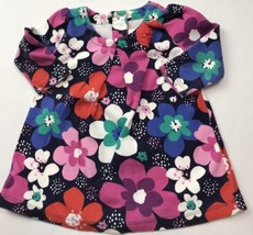 Gymboree Dress 6-12 Mos Floral Flowers L/S Blue Pink White - $21.65