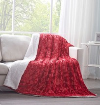 Bedding Luxury Romantic Red Hearts Plush Faux Fur Throw Blanket - $76.34+