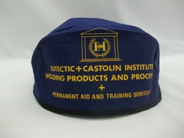EI Eutectic Castolin Institute Blue Vintage Welding Welders Skull Cap Hat - £15.97 GBP