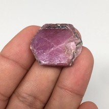 10.2g, 26mm x 22mm, Natural Ruby Crystal Slice Corundum Mineral Specimen, RC27 - £39.75 GBP