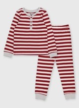 allbrand365 Unisex Kids Family Stripe Pajama Color Red White Stripe Size Small - £34.00 GBP