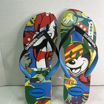 Disney Park Havaianas Colorful Mickey Mouse Flip Flop Sandals Men size 13US - $508.73 MXN