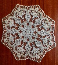 Application Doilies Embroidered Tulle Lace CM 15 SWEET TRIMS 12944 - £5.04 GBP