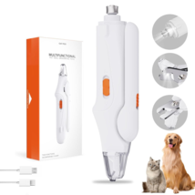 2 in 1 Electric Dog Nail Grinder and Clipper Rechargeable Pet Toenail Cl... - £11.23 GBP