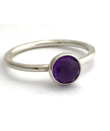 Authentic PANDORA February Droplet Silver Rock Crystal Ring 191012AM-52 ... - $693.40 MXN