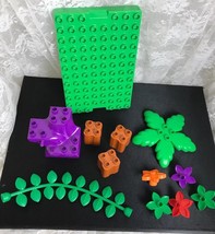 LEGO Duplo Palm Tree Flower Lot - 7.5&quot; x 5&quot; Base - 12 Pieces Total - £20.97 GBP