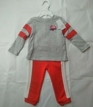 Crown &amp; Ivy Baby 18 Months Little Valentine Gray + Red Sweatshirt and Pants Set - £10.09 GBP