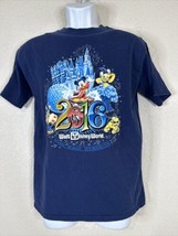 Disney Parks by Hanes Teen Size XL Dark Blue 2016 Fantasia Mickey T Shirt - £9.19 GBP