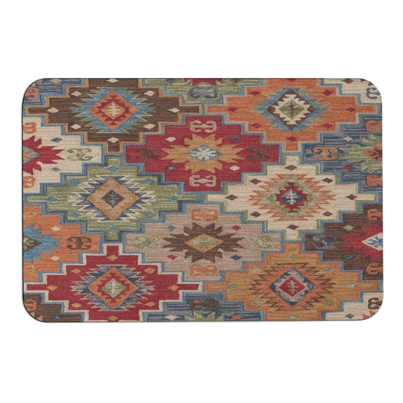Mondxflaur Mandala Non Slip Bathroom Mat for Shower Quick Dry Diatom Mud... - $18.99