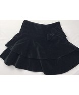 Gymboree Black Velvet Skirt Sz 4 Retired Ruffled Satin Lined Dressy - £12.74 GBP