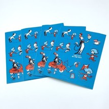 Vintage 4x Dr. Suess Sticker sheets - The Cat in the Hat- Hallmark 1957 ... - £4.83 GBP